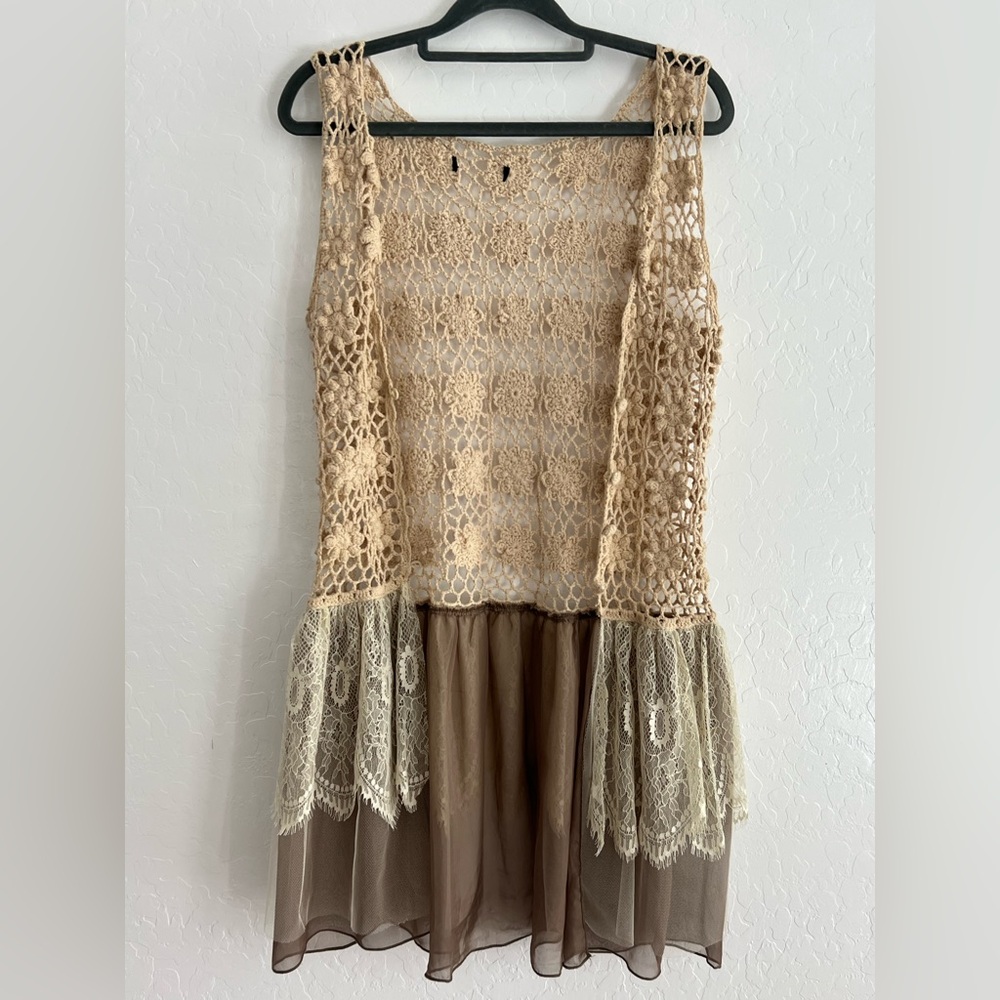 Anthropologie RYU Crochet Lace Kimono